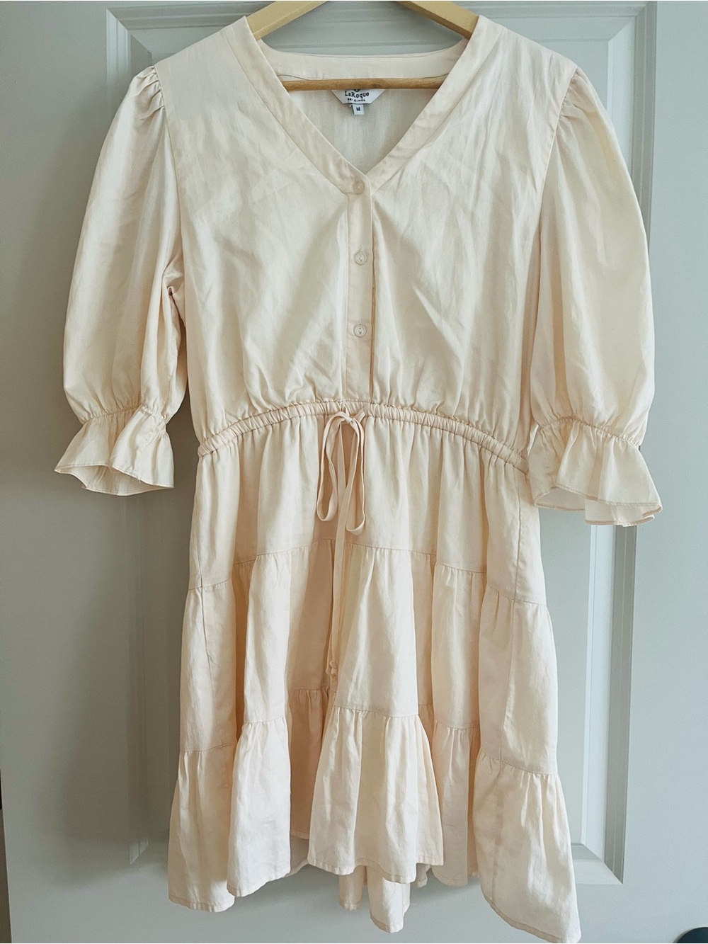 LaRoque Tiered Drawstring Waist Casual Dress